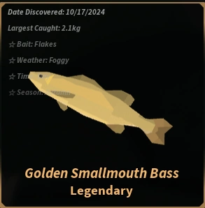 Golden Smallmouth Bass